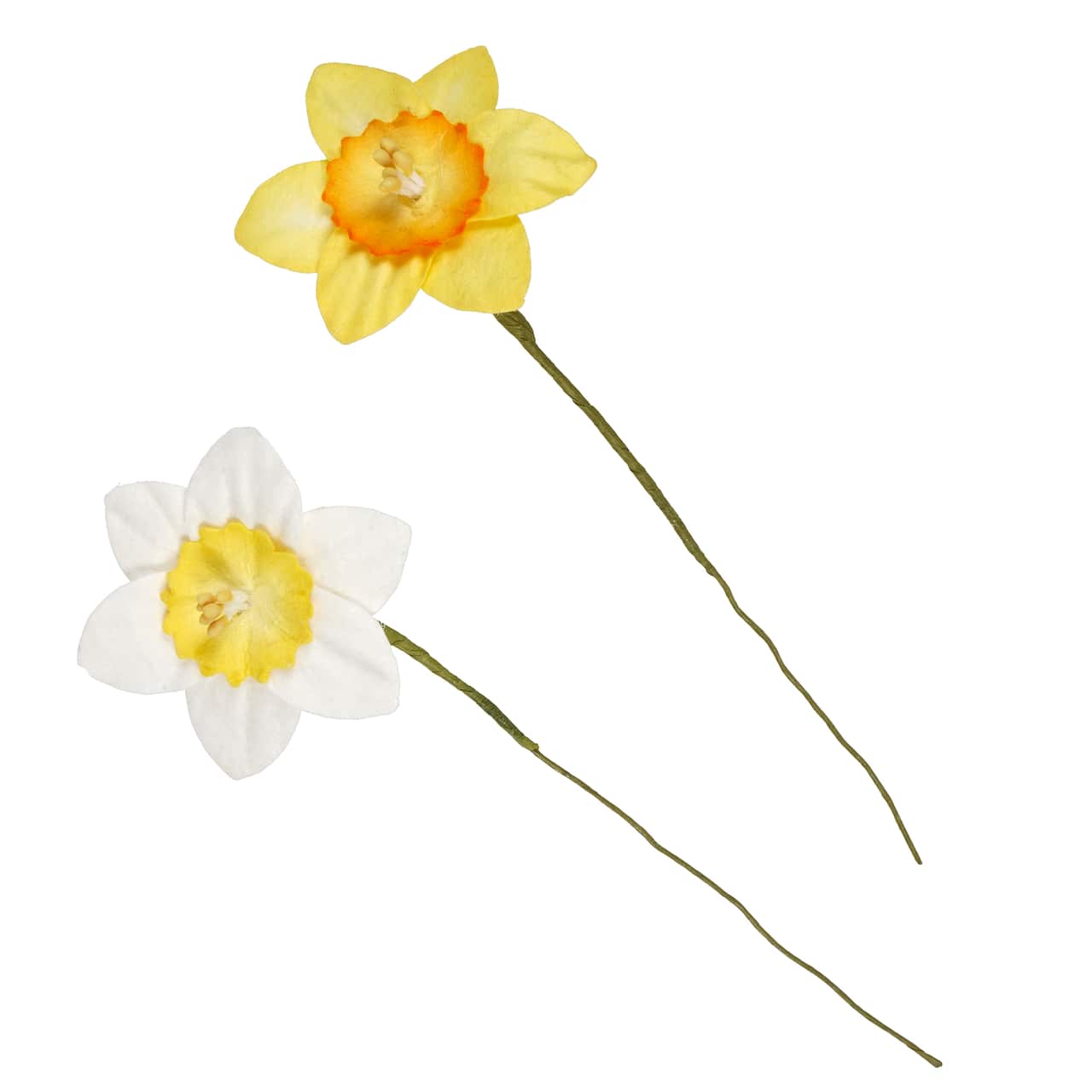 12 Packs: 18 ct. (216 total) Yellow & White Daffodil Paper Flowers by Recollections™